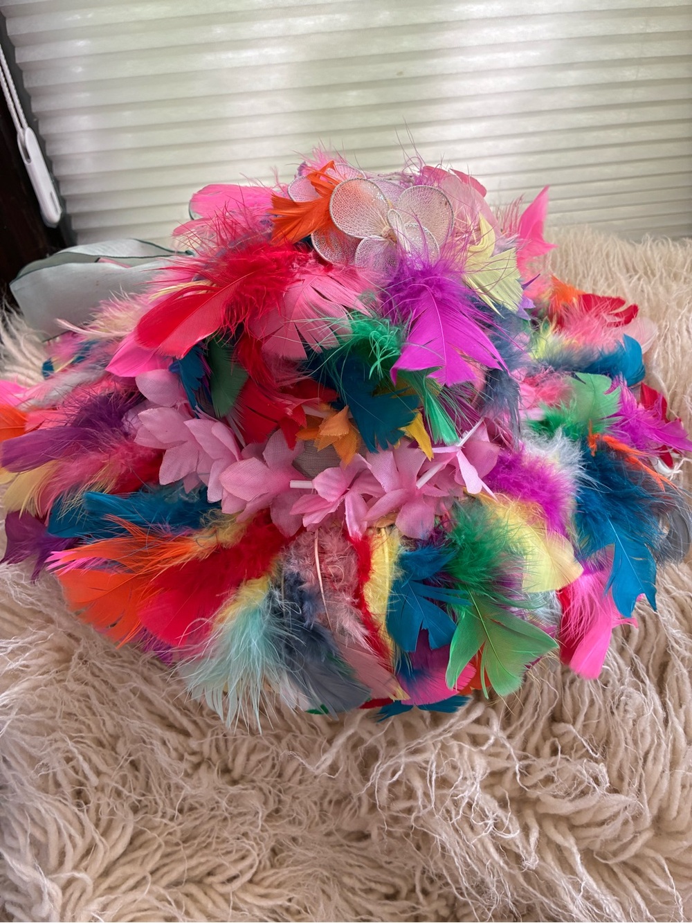 Feathered hat